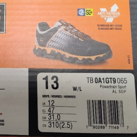 New Timberland Pro Powertrain Sport SD+.  Alloy Safety Toe Sneakers / Shoes - Picture 4 of 8